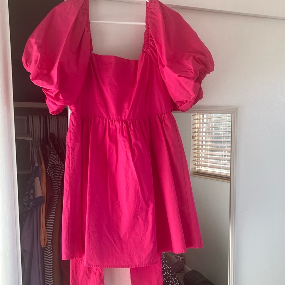 Pink babydoll dress